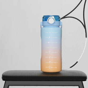 Nrmrqz Motivational Water Bottle 1500ml Sports Water Bottle, Double Spout Insulated Cup with Straw Flash Deals