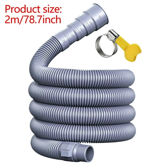 Nrmrqz RV Sewer Hose Kit with Adjustable Adapter | Reinforced PVC Leakproof Waste Pipe | Flexible Expands 1m-5m Collapses 40cm | Multipurpose Drain Solution | Fits Caravans Motorhomes Trailers