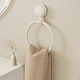 thumbnail image 1 of Nrmrqz Suction Cup Towel Ring Aluminum Alloy | Drill-Free Wall Mounted Bathroom Towel Rack | No Hole Installation | Rust Proof Lightweight Designs | Strong ABS Suction | Gray or White | 9.45x6.54 in, 1 of 6