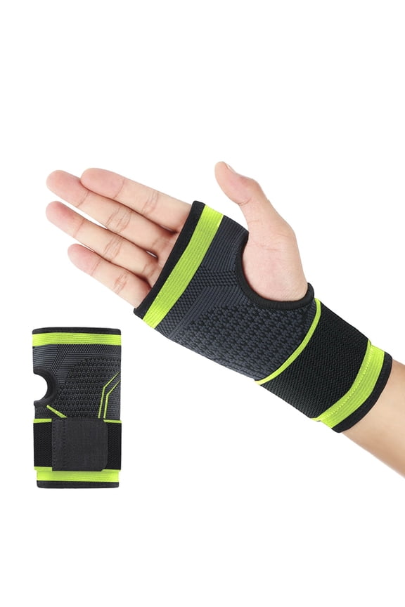 2PCS Compression Wrist Support Sleeve With Adjustable Compression Strap Knitted Adjustable Straps For Breathable Sports Gloves For Carpal Tunnel, Tendonitis, Wrist Pain