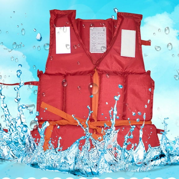 Nrmvnmi Adult Life Jacket Kayak Vest High Buoyancy Swim Vest Adjustable Safety Jacket Swimming Fishing Outdoor Water Sports, Surfing, Rafting, Kayaking