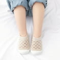 thumbnail image 1 of Nrmvnmi Baby Boy Girl Cute Fashion Solid Color Hollow Out Non-Slip Indoor Infant Walking Shoes Breathable Sock Shoes Protect Toes Soft Non-slip Toddler Shoes, 1 of 9