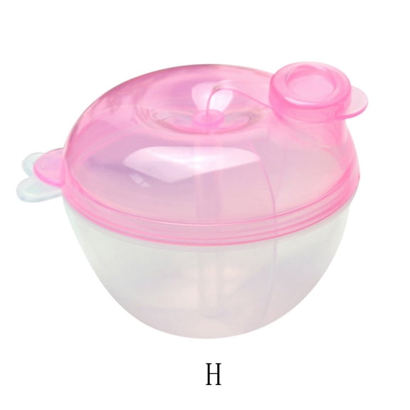 Nrmvnmi Baby Formula Dispenser for On-The-Go Feedings, Three-Compartment Non-Spill Formula Container to Go, Snack Milk Powder Dispenser for Traveling with Infant Toddler