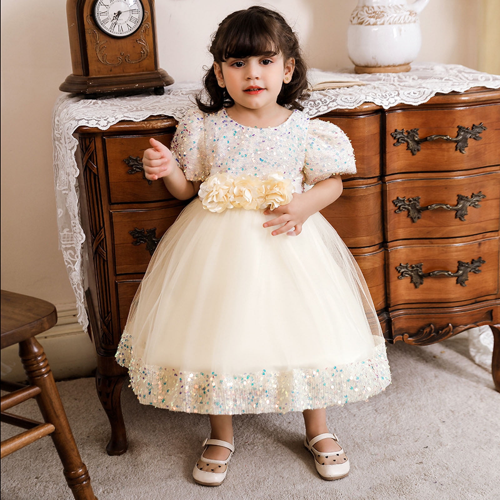 summer children's clothing new baby birthday party wedding dress skirt girls fluffy dress