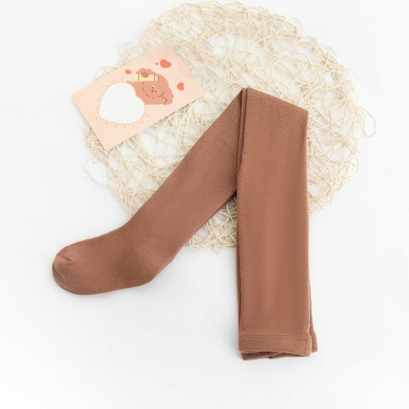 Nrmvnmi Baby Girls Tights Thick Cable Knit Leggings Toddler Girls Stockings Pants Solid Color Seamless Cotton School Tights Winter Warm Tights Stockings Pantyhose Pants Socks