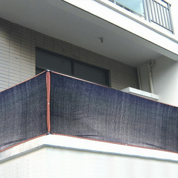 Nrmvnmi Balcony Privacy Screen, 3'x23' Black Deck Shield Screen Fence Cover (HDPE),UV Protection and Weather-Resistant,3 FT Height for Deck, Patio, Backyard, Outdoor Pool, Porch, Railing
