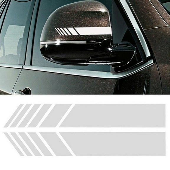 Nrmvnmi Car Rear View Mirror Stickers Decor DIY Car Body Sticker Side Decal Stripe Decals SUV Vinyl Graphic Black