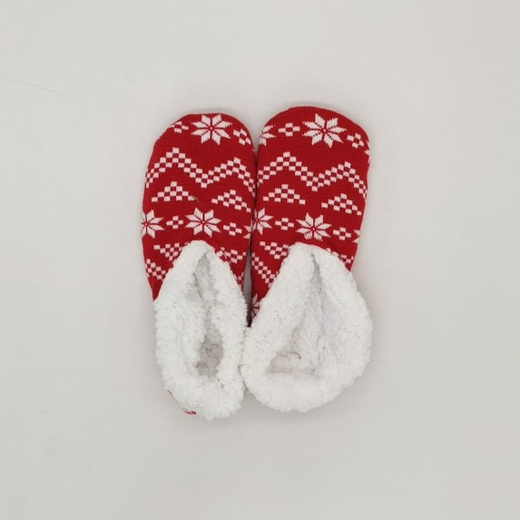 Nrmvnmi Christmas Fuzzy Slipper Socks For Women Warm Thick Heavy Thermal Fleece lined Fluffy Winter Non Slip Socks Christmas Decorated Socks Set For Girls Floor Socks, Snow Socks