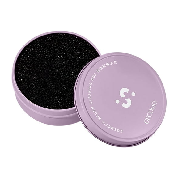 Nrmvnmi Color Removal Sponge Dry Makeup Brush Cleaner Quick Cleaner Sponge Removes Shadow Color from Your Brush without Water or Chemical Solutions Compact Size for Travel