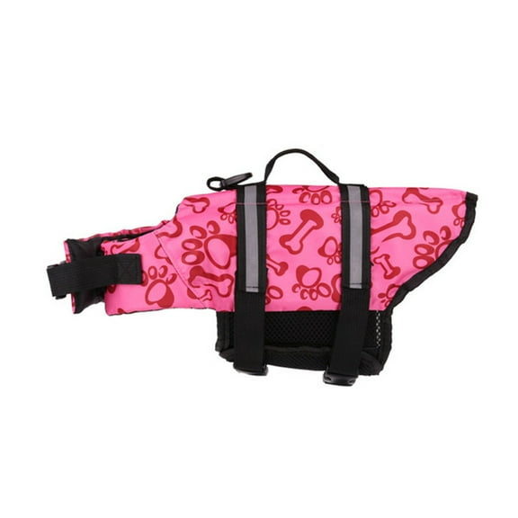 Nrmvnmi Dog Life Jacket, Wings Dog Reflective Life Vest with Chin Float Rescue Handle for Dogs, Adjustable Pink Flotation Pet Safety Swim Vest for Swimming Boating