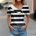 thumbnail image 1 of Nrmvnmi Eyelet Embroidery Tops for Women Summer Dressy Casual V Neck Button Up Short Sleeve T Shirts Trendy 2024 Soft Blouses Mothers Day Gifts, 1 of 5
