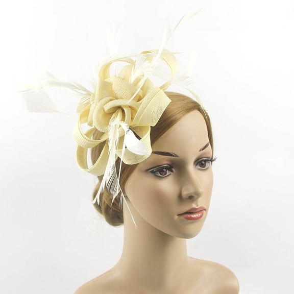 Nrmvnmi Fascinators Hats for Women Tea Party Hat for Kentucky Derby, Cocktail, Wedding, Fancy Dress Party