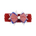 thumbnail image 1 of Nrmvnmi Girls' Patriotic Print Hair Clip + Hair Net Set 4th of July Themed Bow Bound Clip Independence Day Hair Clip Hair Net, 1 of 2