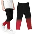 thumbnail image 1 of Nrmvnmi Girls Running Pants High Waisted Soft Comfy Elastic Compression Yoga Leggings for Toddler Kids Teens Dance Workout Multicolor-4-5 Years, 1 of 4