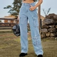 thumbnail image 1 of Nrmvnmi High Waisted Ripped Flare Jeans for Women Distressed Bell Bottom Jeans Wide Leg Pants High Rise Wide Leg Jeans for Women, 1 of 7