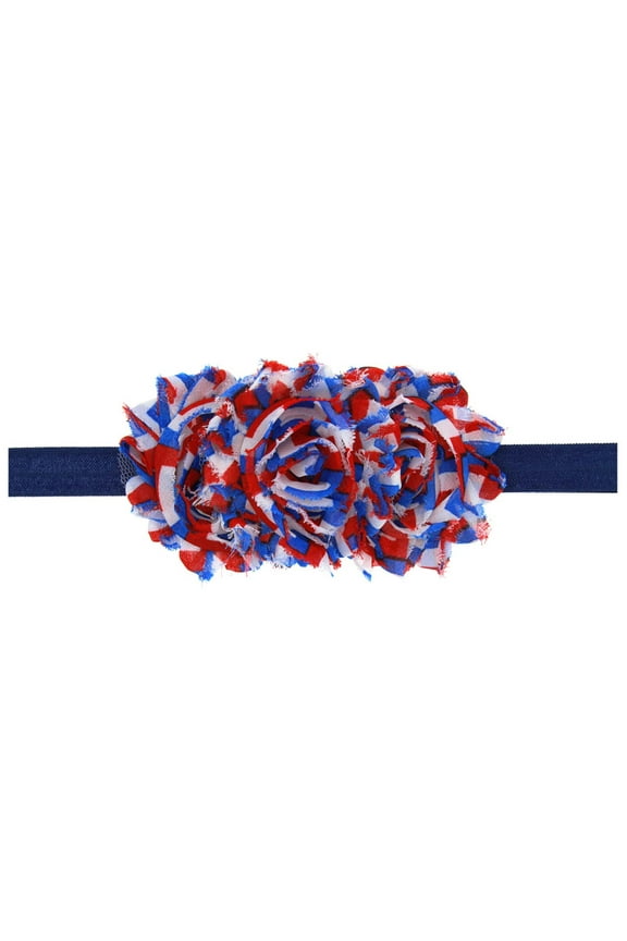 Independence Day Flower Baby Headband 4th of July Flower Hair Band Baby Flag Headwear