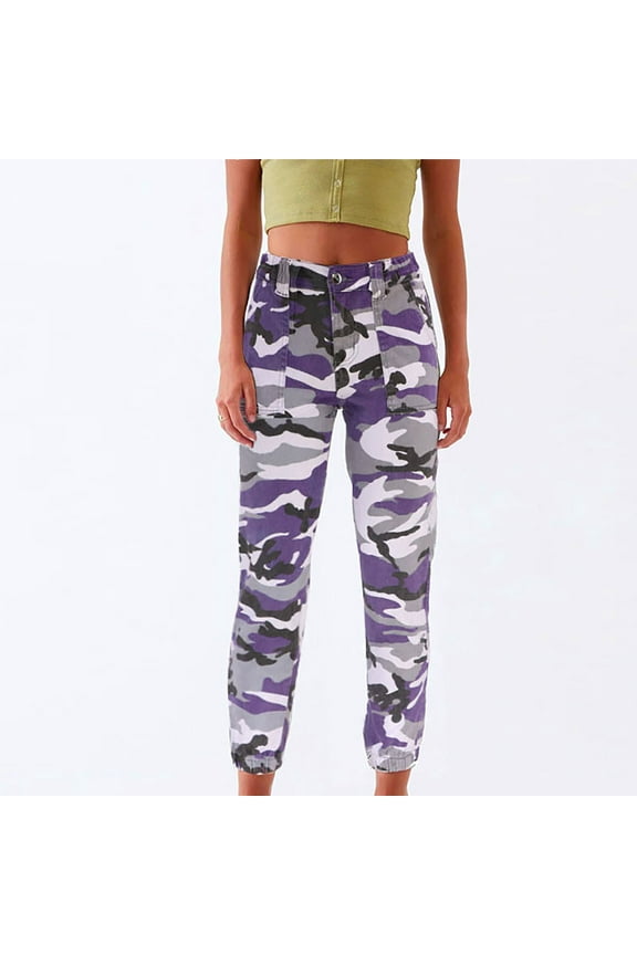 Jean Joggers for Women High Waisted Pull-On Elastic Waist Stretch Denim Cargo Pants Elastic Ankle Zip Fly With Button Closure Jeans