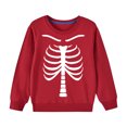 thumbnail image 1 of Nrmvnmi Kids Girls Boys Cotton Halloween Sweatshirt Graphic Prints Pullover Tops Crew Neck Long Sleeve Holiday Fleece Lightweight Tops With Side Seam Loose Fit Trendy Sweatshirt, 1 of 1
