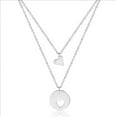 thumbnail image 1 of Nrmvnmi Layered Heart Necklace Pendant Plated Dainty Choker Layering Long Necklace for Women Birthday Gift, 1 of 1
