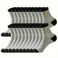 thumbnail image 1 of Nrmvnmi Men Ankle Socks Athletic Socks Moisture Wicking Bulk Crew Casual Sports Socks Cotton Socks, Sweat Absorbing, Breathable, Odor Proof, Running Sports Socks, 1 of 1