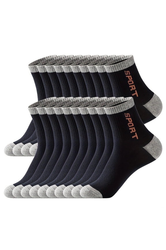 Men Ankle Socks Athletic Socks Moisture Wicking Bulk Crew Casual Sports Socks Cotton Socks, Sweat Absorbing, Breathable, Odor Proof, Running Sports Socks