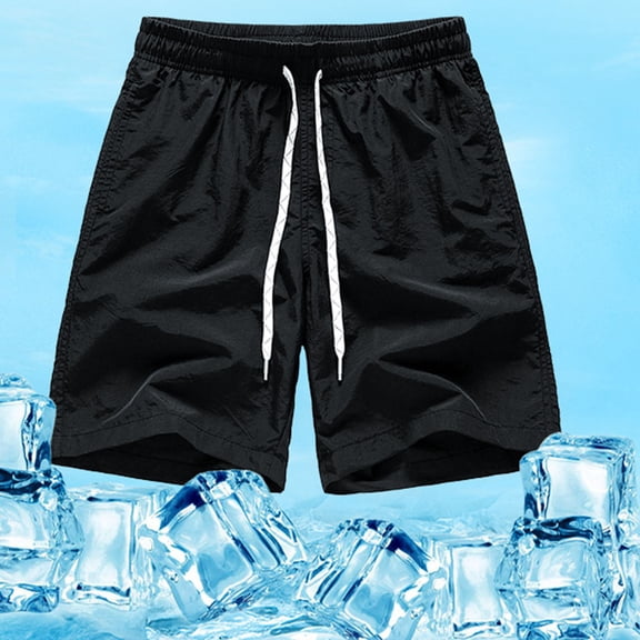 Nrmvnmi Men Casual Fashion Sports Quick-dry Breathable Side Pocket Low-waist Sweatpants Shorts Father's Day Gifts For Dad ,4th of July Gifts for Men