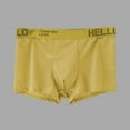 thumbnail image 1 of Nrmvnmi Men Sexy Mesh Boxer Briefs Low Rise Stretch Breathable Underwear Boxer Yellow-3XL, 1 of 3
