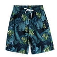 thumbnail image 1 of Nrmvnmi Men's Hawaiian Floral Prints Beach Shorts Elastic Waist Drawstring Lightweight Summer Casual Shorts with Pocket Father's Day Gifts For Dad ,4th of July Gifts for Men, 1 of 8