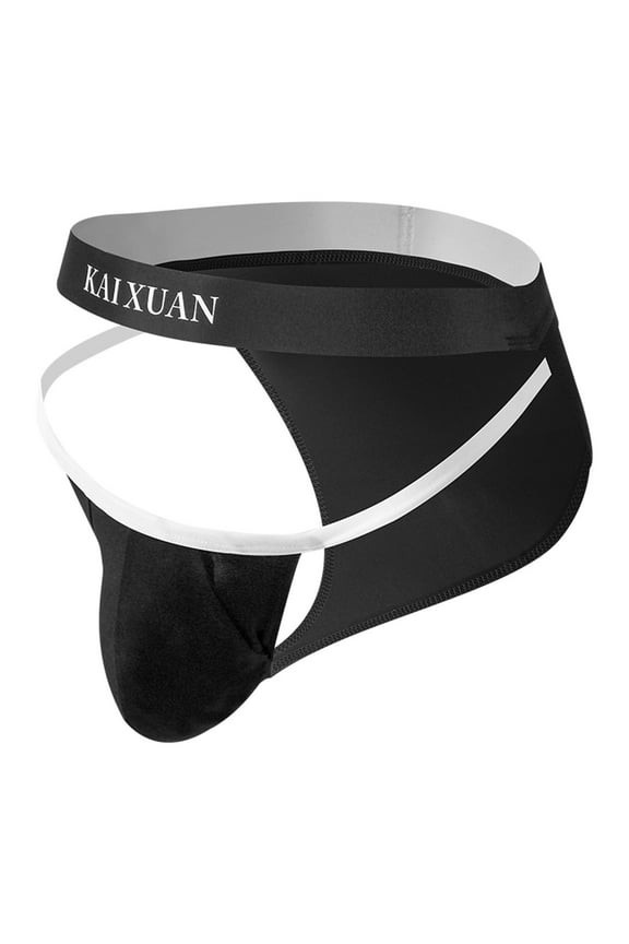 Men's Jockstrap Underwear Breathable Mesh Athletic Supporter Cotton Pouch Jock Briefs