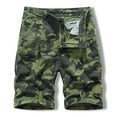 thumbnail image 1 of Nrmvnmi Mens Cargo Shorts Twill Cotton Multi Pocket Relaxed Fit Camo Cargo Shorts for Men Father's Day Gifts For Dad ,4th of July Gifts for Men, 1 of 3