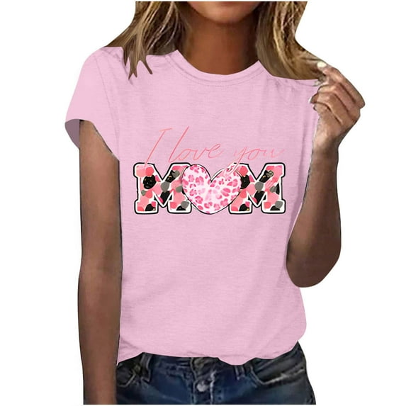 Nrmvnmi Mothers Baseball Tee Shirt for Women Short Sleeve Letter Printed Graphic Mom Gifts Tee Shirts Mothers Day Gifts