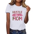 thumbnail image 1 of Nrmvnmi Mothers Baseball Tee Shirt for Women Short Sleeve Letter Printed Graphic Mom Gifts Tee Shirts Mothers Day Gifts, 1 of 4