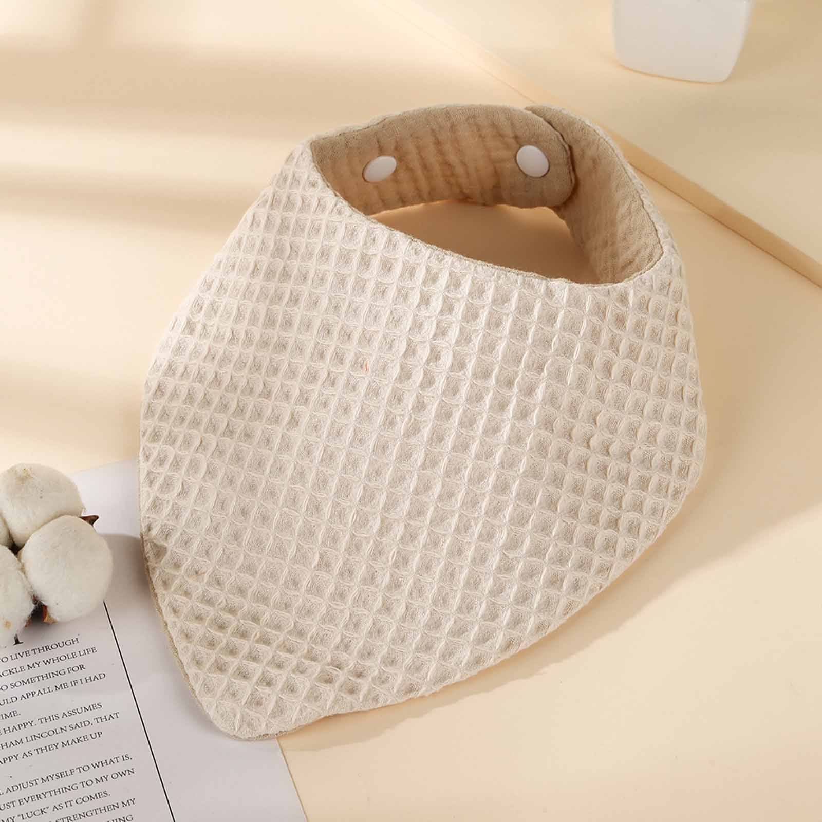 Nrmvnmi Muslin Baby Drool Bibs Soft Triangular Adjustable Baby Bandana