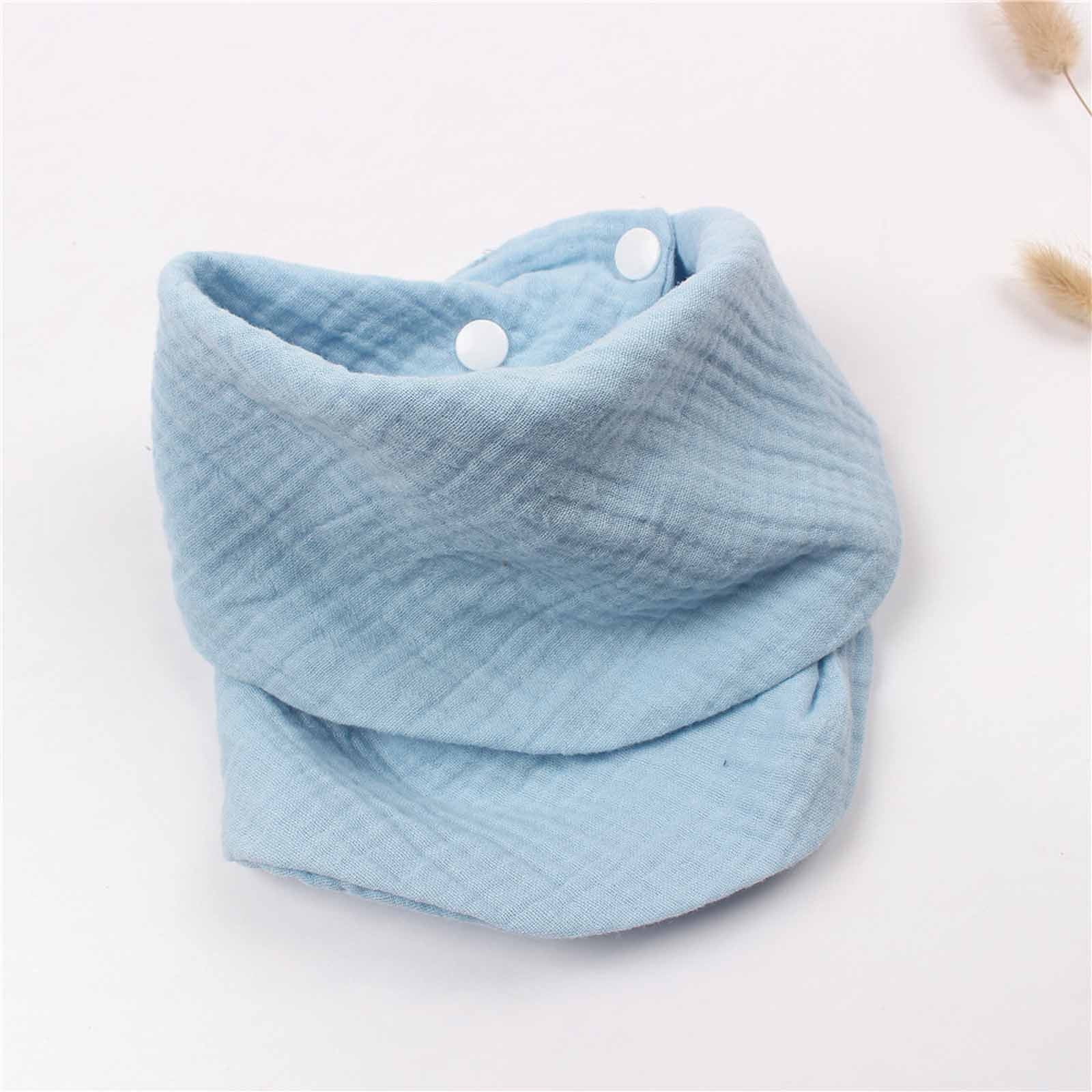 Nrmvnmi Muslin Baby Drool Bibs Soft Triangular Adjustable Baby Bandana