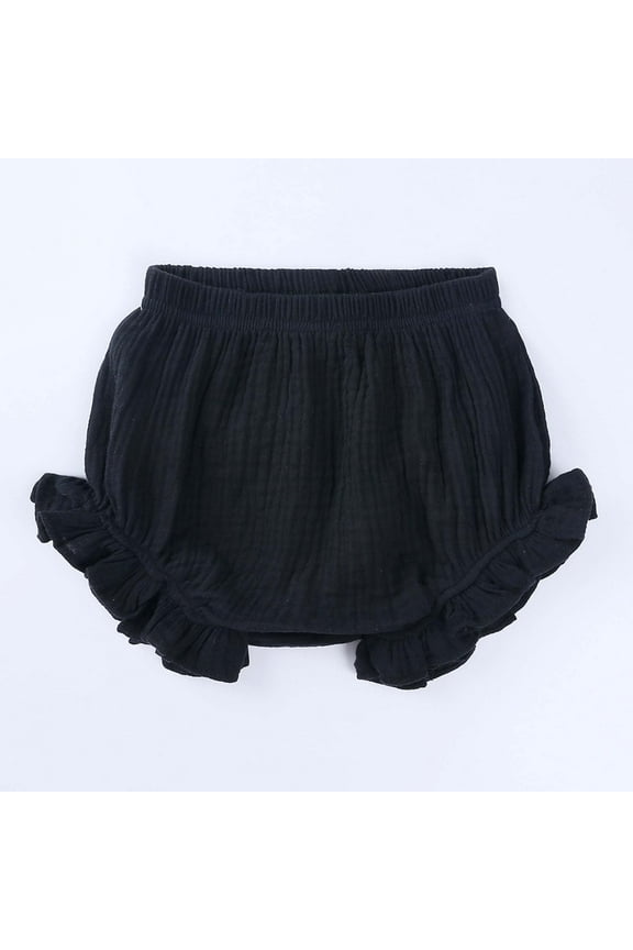 Newborn Toddler Baby Solid Color Cotton Casual Briefs Big Butt Shorts Triangle Shorts Loose Harem Shorts