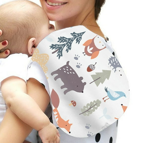 Nrmvnmi Organic Burp Cloths for Baby Boys and Girls Ultra Absorbent Burping Cloth, Burp Clothes, Newborn Towel, Milk Spit Up Rags,Burpy Cloth Bib for Unisex, Boy, Girl,Burping Rags Multicolor-F