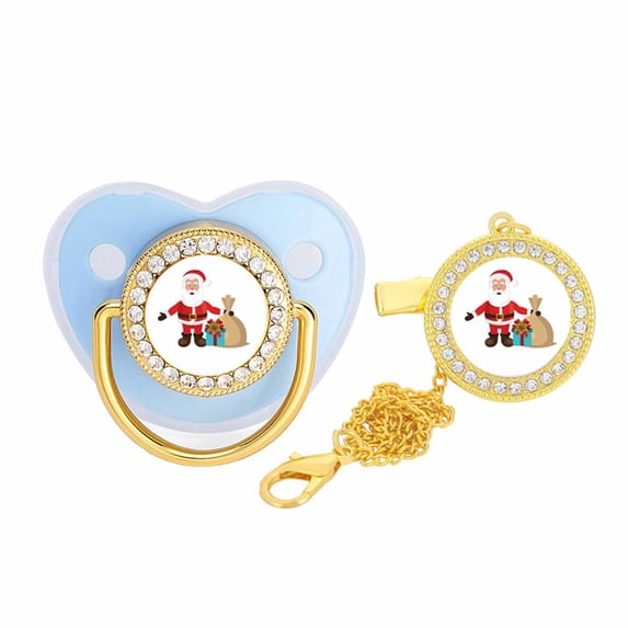 Nrmvnmi Pacifier Chain Clips for Babys, Pacifier Holder Clips for Baby Boys and Girls Fits for Most Pacifier Styles