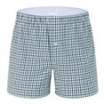 thumbnail image 1 of Nrmvnmi Pajamas Shorts For Men Y2K Lounge Shorts Micro Button Boxers Elastic Waist Cute Pj Bottoms Elastic Waist Baggy Boxers Shorts, 1 of 2