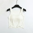 thumbnail image 1 of Nrmvnmi Pajamas Tops For Womens Modal Built-in Bra Padded Camisole Yoga Tank Tops Built in Bra Tank Tops Summer Basic Layering Yoga Top for Women 2024, 1 of 2