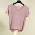 thumbnail image 1 of Nrmvnmi Sleep Shirts for Women - Pajama Tops for Women,Modal Round Neck Solid Color Pajamas Top, 1 of 4