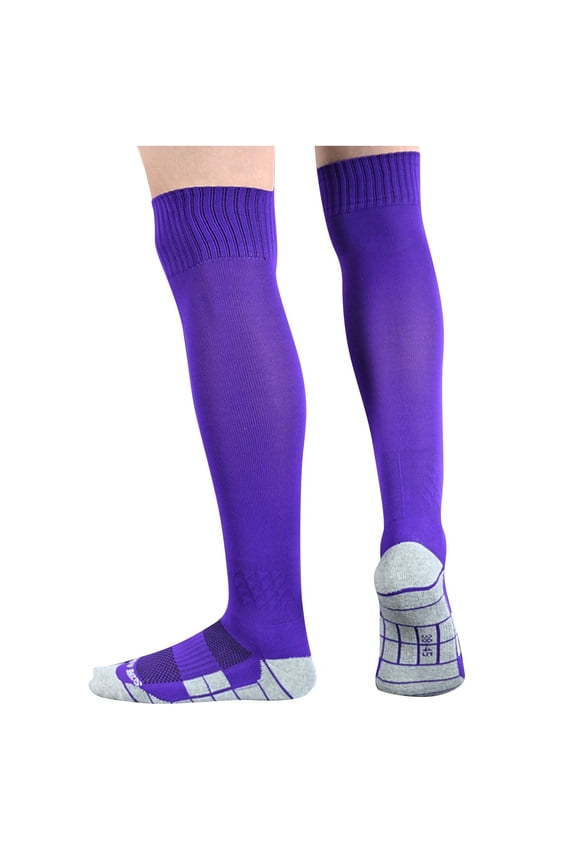 Lovskoo Soccer Socks Knee High Socks Athletic Socks For Youth Kids Moisture Wicking Crew Casual Sports Socks Cotton Socks Sweat Absorbing, Breathable Socks