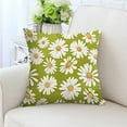 thumbnail image 1 of Nrmvnmi Spring Pillow Cover 18x18 Inch Watercolor Daisy Decorations Seasonal Farmhouse Summer Pillow Case Decor for Sofa Couch, 1 of 6