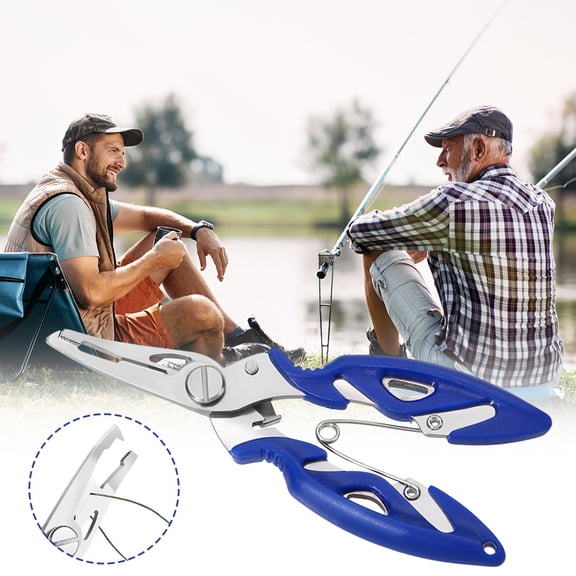 Nrmvnmi Stainless Steel Fishing Pliers Hook Remover Cutter Tool Line Snips Split Ring Pliers Scissors Fishing Accessories Pliers & Multi-Tools