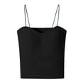 thumbnail image 1 of Nrmvnmi Summer Saving 2024 Built in Bra Tank Tops for Women 2024 Summer Casual, Padded Adjustable Spaghetti Strap Womens Camisole Tops For Womens Gifts, 1 of 3