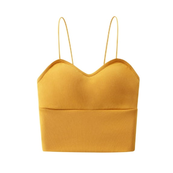 Nrmvnmi Summer Saving 2024 Built in Bra Tank Tops for Women 2024 Summer Casual, Padded Adjustable Spaghetti Strap Womens Camisole Tops For Womens Gifts