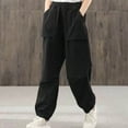thumbnail image 1 of Nrmvnmi Summer Saving 2024 Capri Pants for Women Casual 2024 Summer Drawstring Elastic High Waist Linen Pants Straight Wide Leg Plus Size Lounge Capris For Mens Gifts, 1 of 5