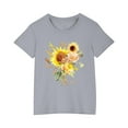 thumbnail image 1 of Nrmvnmi Summer Saving 2024 Girls And Boys Shirts Grahic Print Kids Round Neck Graphic Tees Novelty Clothes Short Sleeve Top Tee For 3-14 Years, 1 of 5