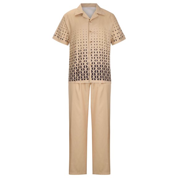 Nrmvnmi Summer Saving 2024 Mens Cotton Pajama Set, Soft Long Sleeve Pajamas for men Lightweight Button Down Sleepwear Lounge Pjs Set with Pockets For Mens Gifts