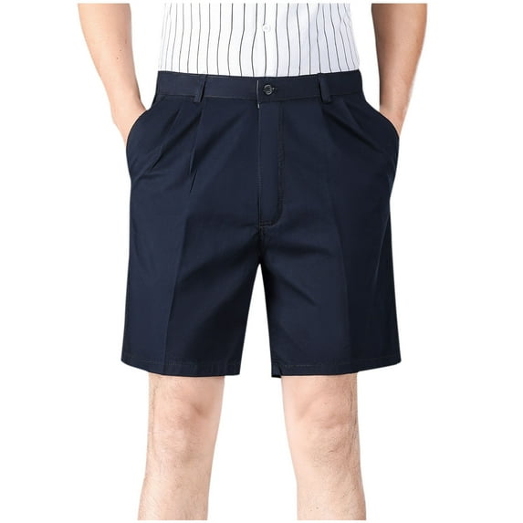 Nrmvnmi Summer Saving 2024 Mens Golf Dress Shorts 9 Inch with Pockets Solid Color Stretch Lightweight Quick Dry Men's Flat Front Shorts for Work Casual For Mens Gifts