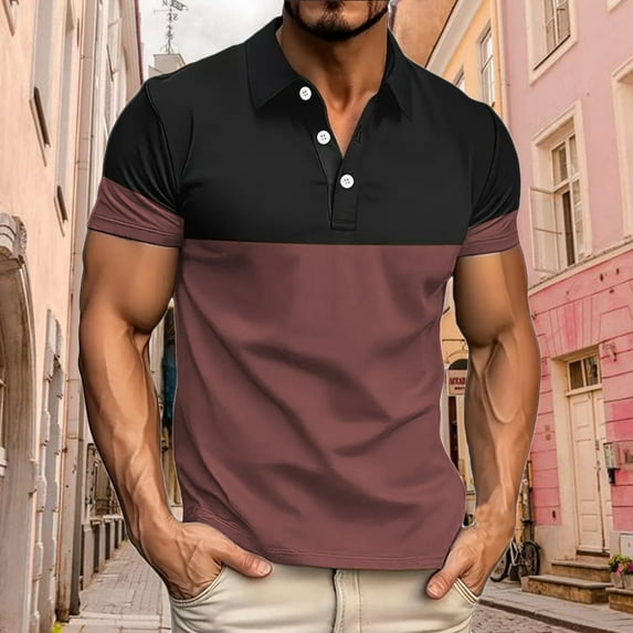 Nrmvnmi Summer Saving 2024 Mens Short Sleeve Casual Button Down Shirts Summer Untucked Dress Shirts with Pocket For Kids Gifts